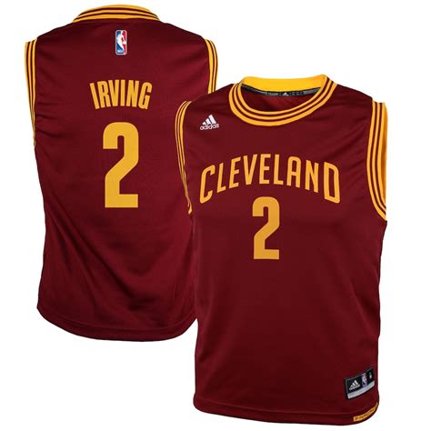 youth cleveland cavaliers kyrie irving adidas wine replica road jersey